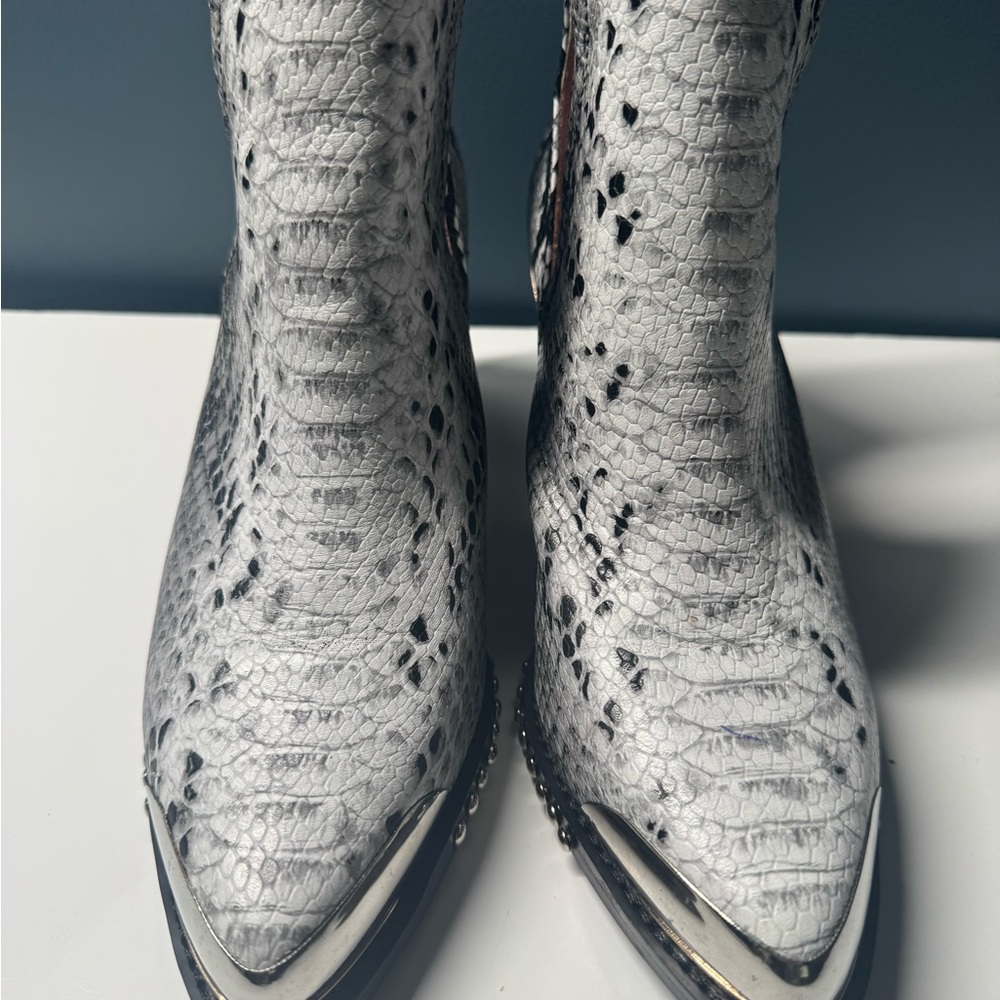Jeffrey Campbell Optimum Snake‎ Skin Booties - Picture 12 of 14